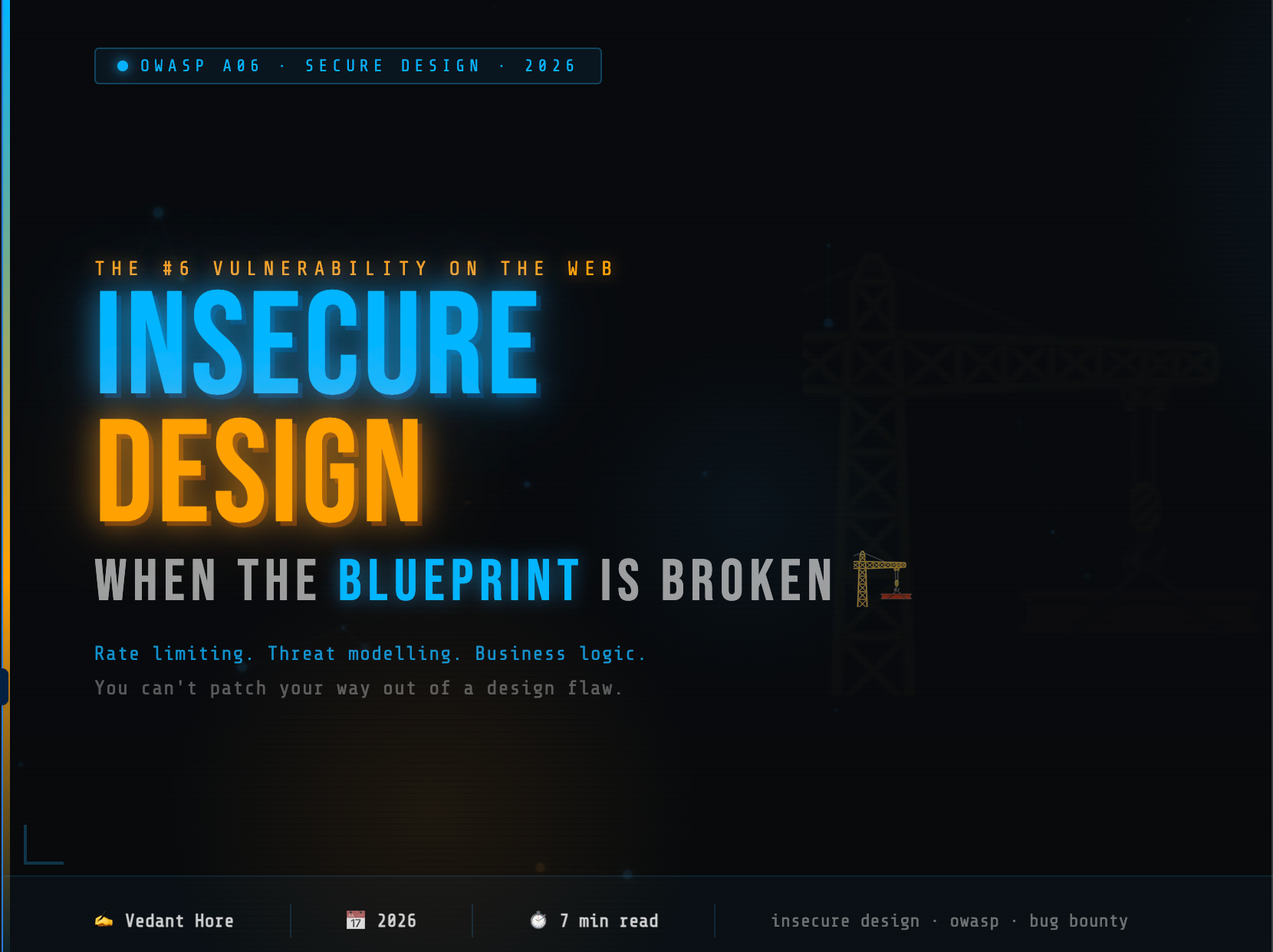 Insecure Design — The #6 Vulnerability on the Web ️