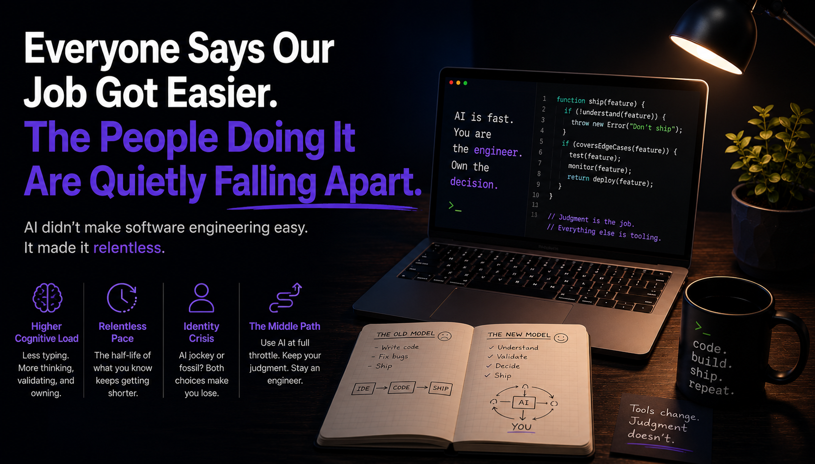 The Engineer Identity Crisis: AI Didn’t Take Your Job, It Doubled It