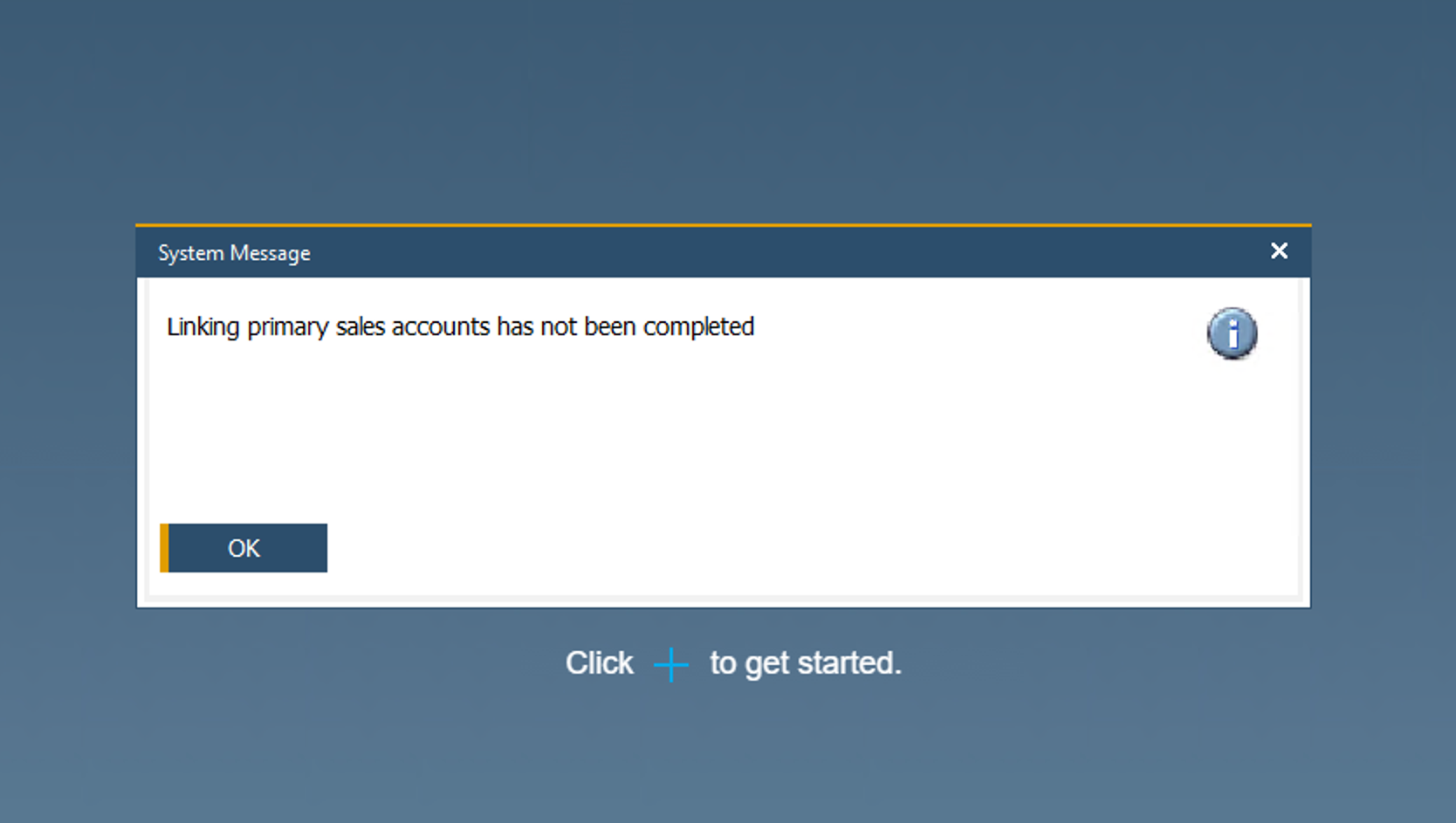 SAP Business One: Linking primary sales accounts has not been completed (Fixed)
