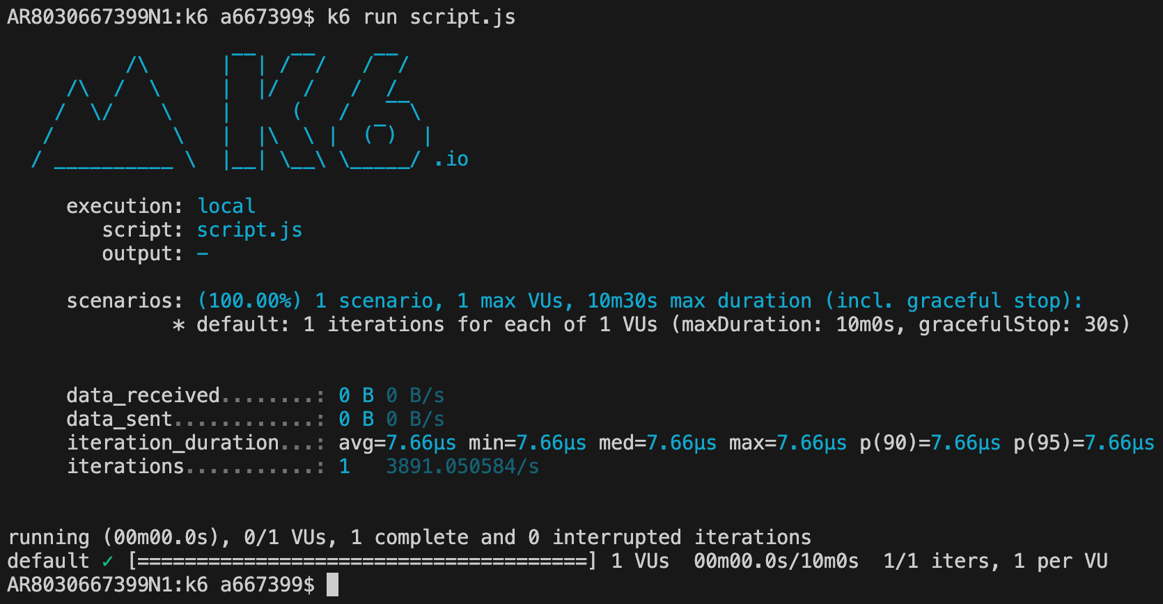 k6 Load Testing Tool 1/5