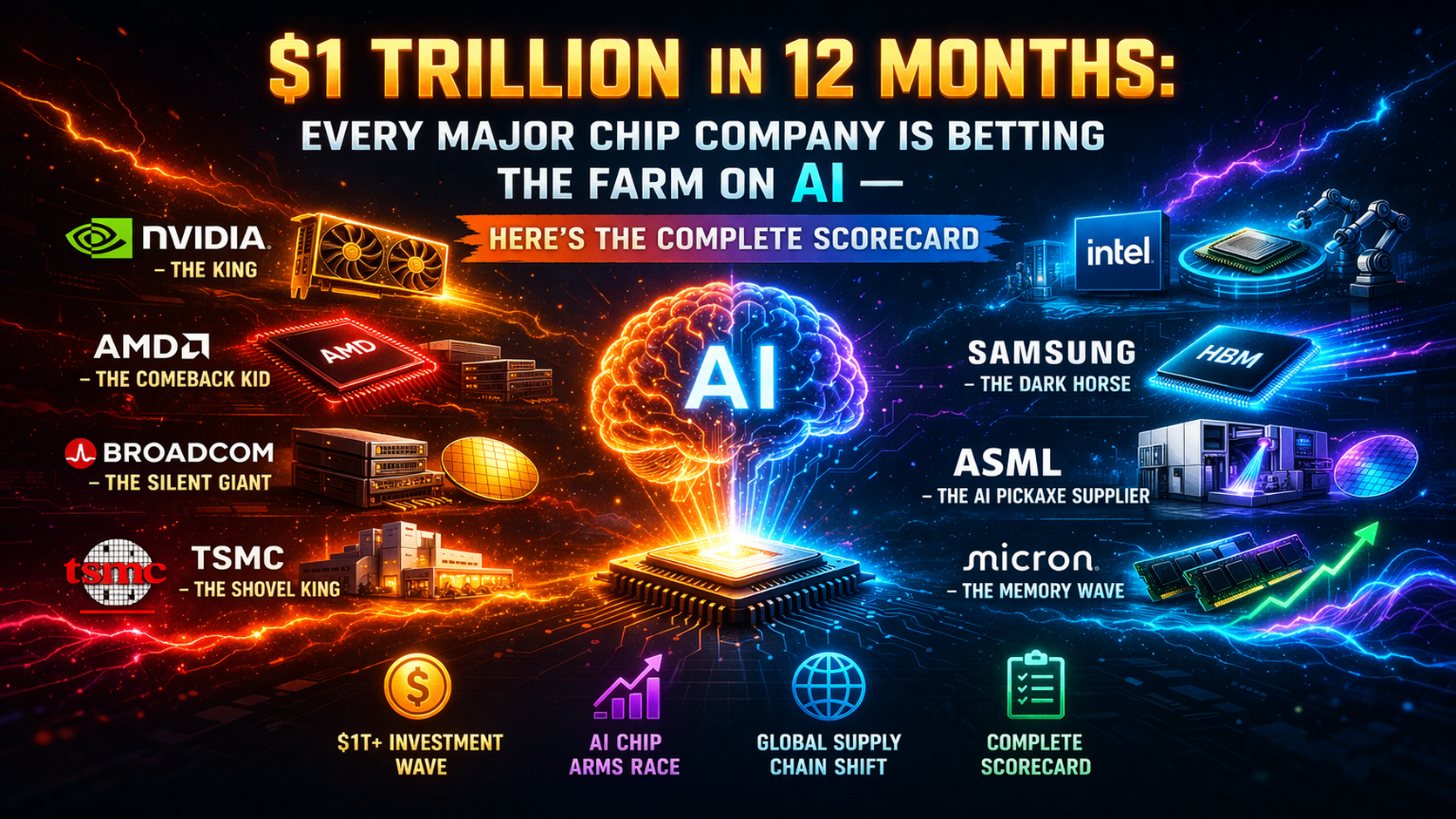 $1 Trillion in 12 Months: Every Major Chip Company Is Betting the Farm on AI — Here’s the Complete…