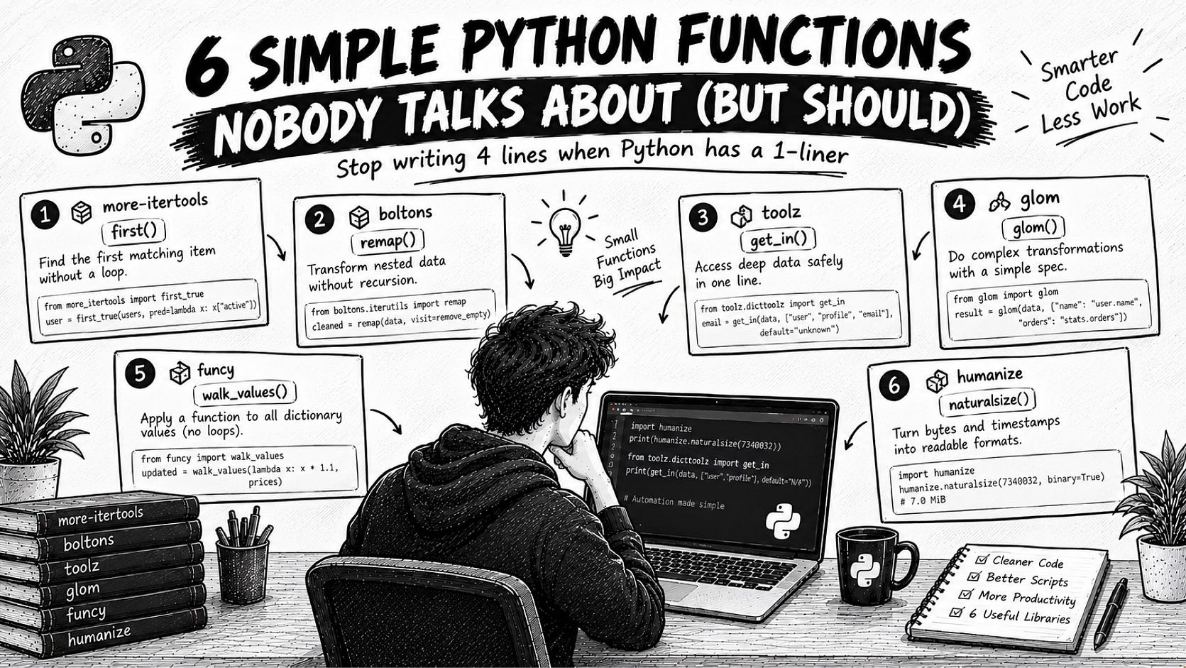 6 Simple Python Functions Nobody Talks About (But Should)