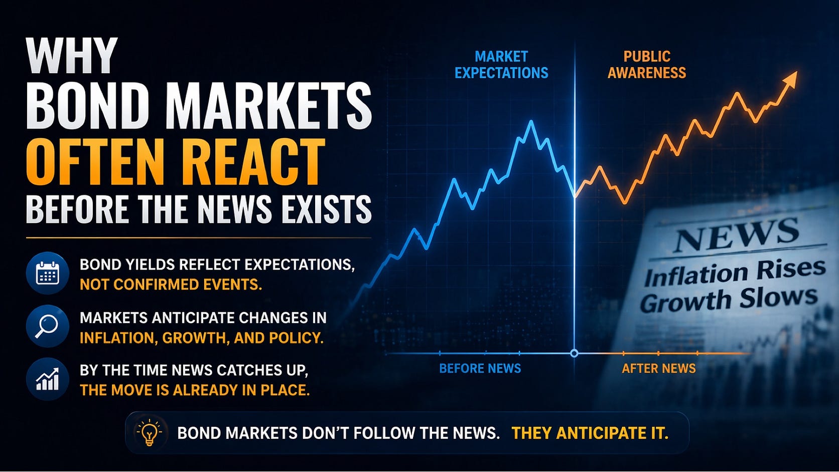 Why Bond Markets Often React Before the News Exists