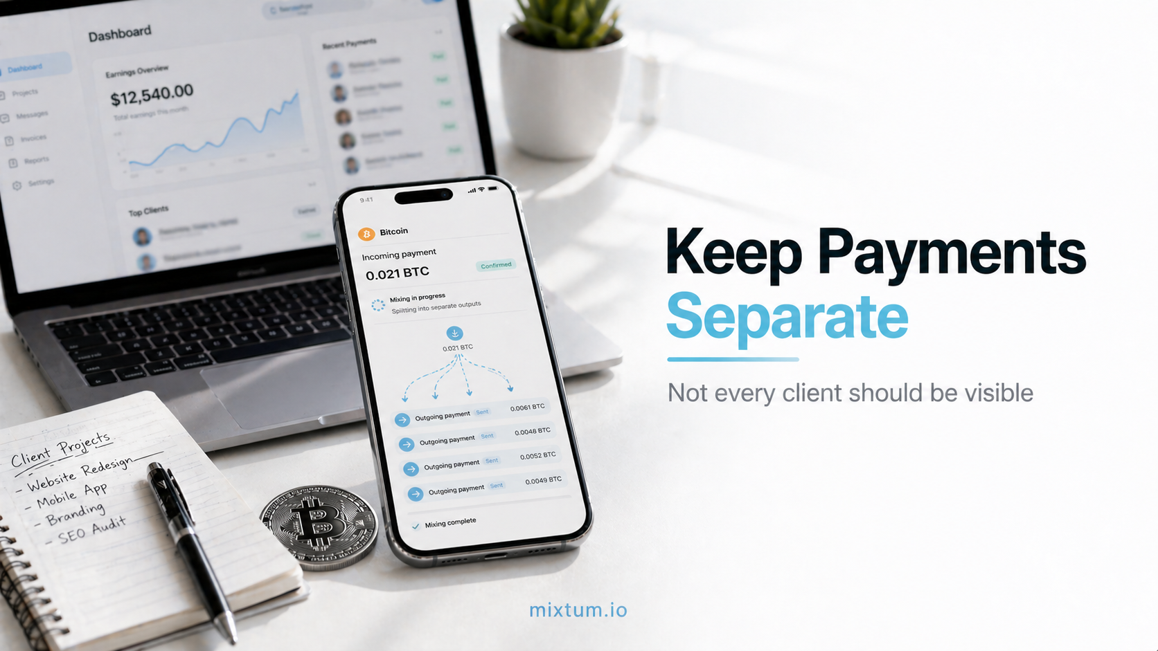 bitcoin privacy for freelancers: why protecting income visibility matters