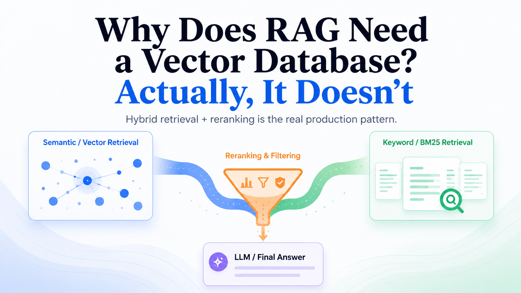 Why Does RAG Need a Vector Database? Actually, It Doesn’t