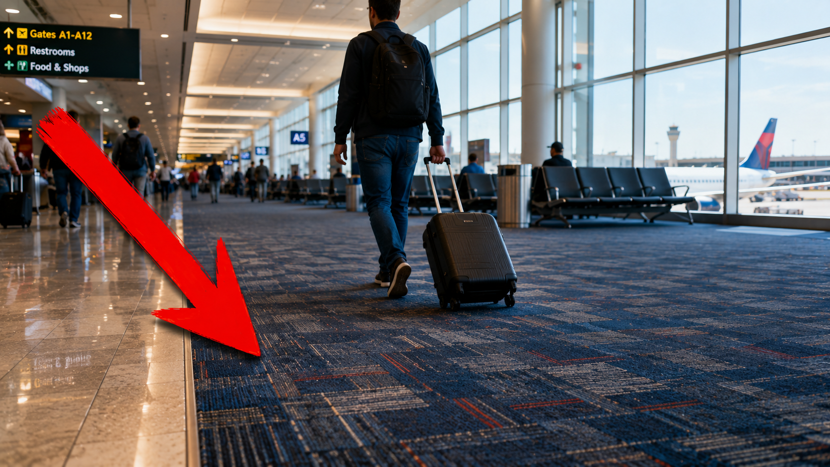 Why Do Airports Have Carpet Instead of Tiles-
