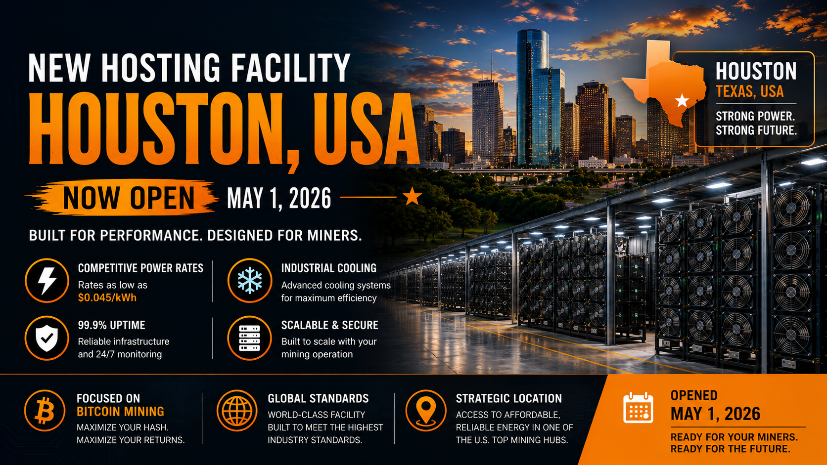 Inside OneMiners’ New Houston Hosting Facility Opened This May