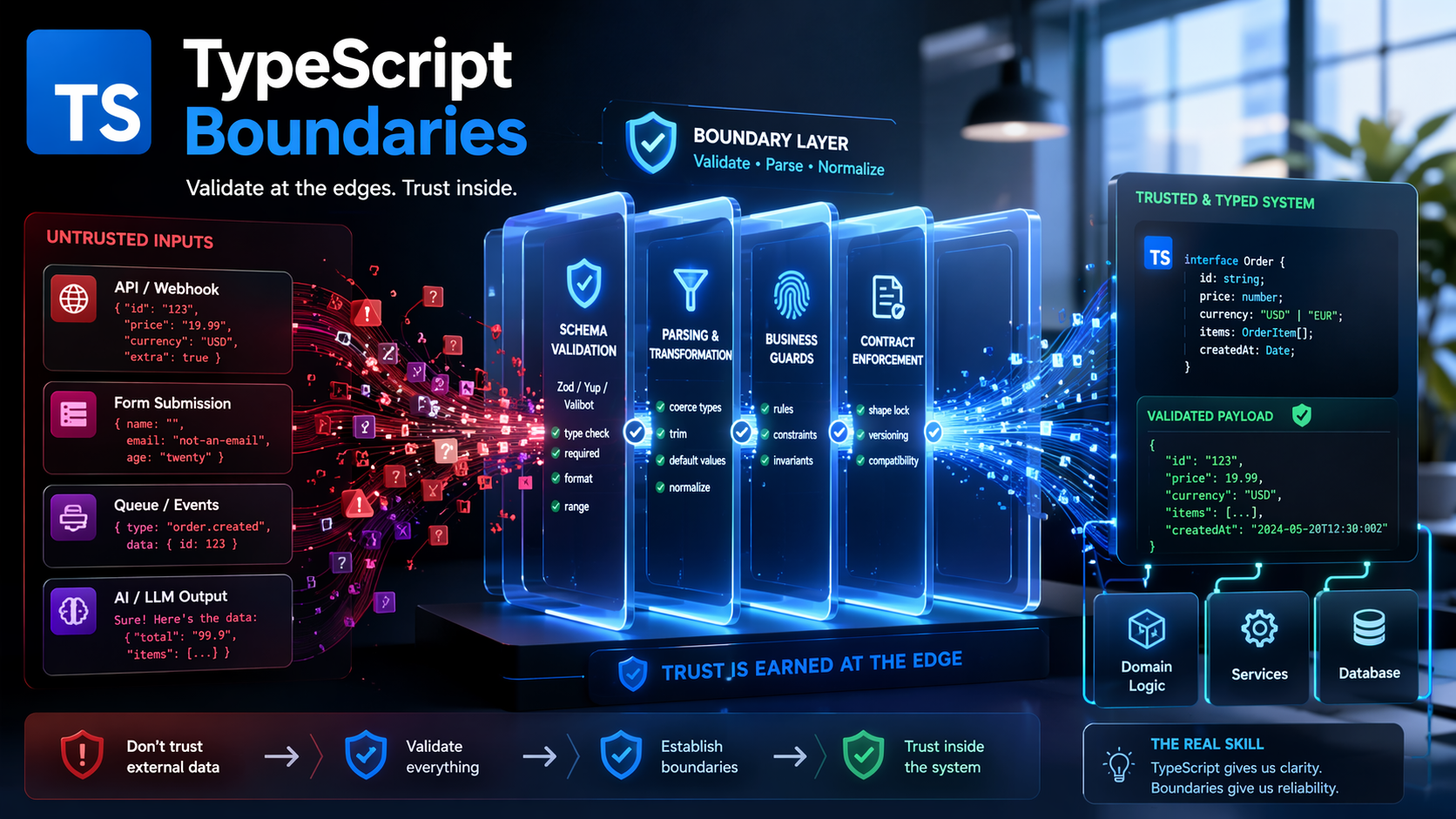 TypeScript Still Matters — But the Valuable Skill Now Is Designing Safer Boundaries Around It