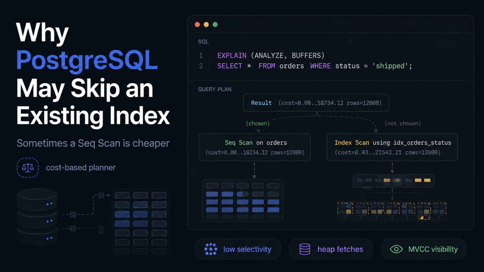 Why PostgreSQL May Skip an Existing Index