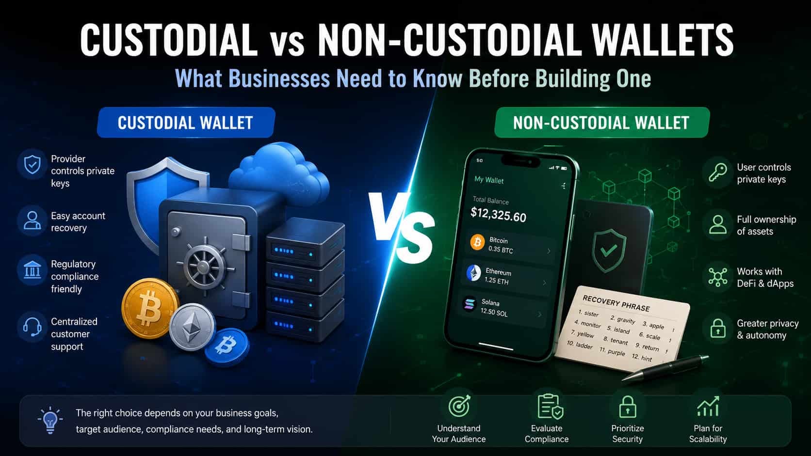 Custodial vs Non-Custodial Wallets: What Businesses Need to Know Before Building One