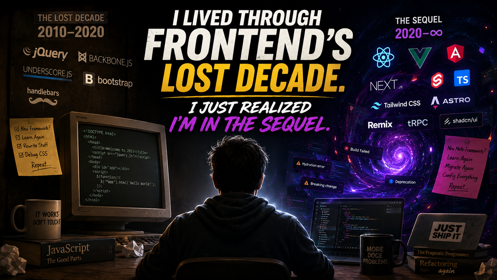 I lived through frontend’s lost decade. I just realized I’m in the sequel.