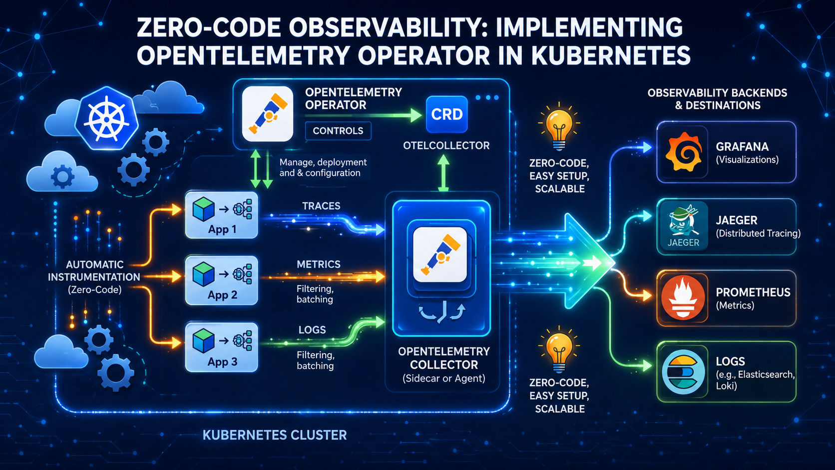 Zero-Code Observability: Implementing OpenTelemetry Operator in Kubernetes