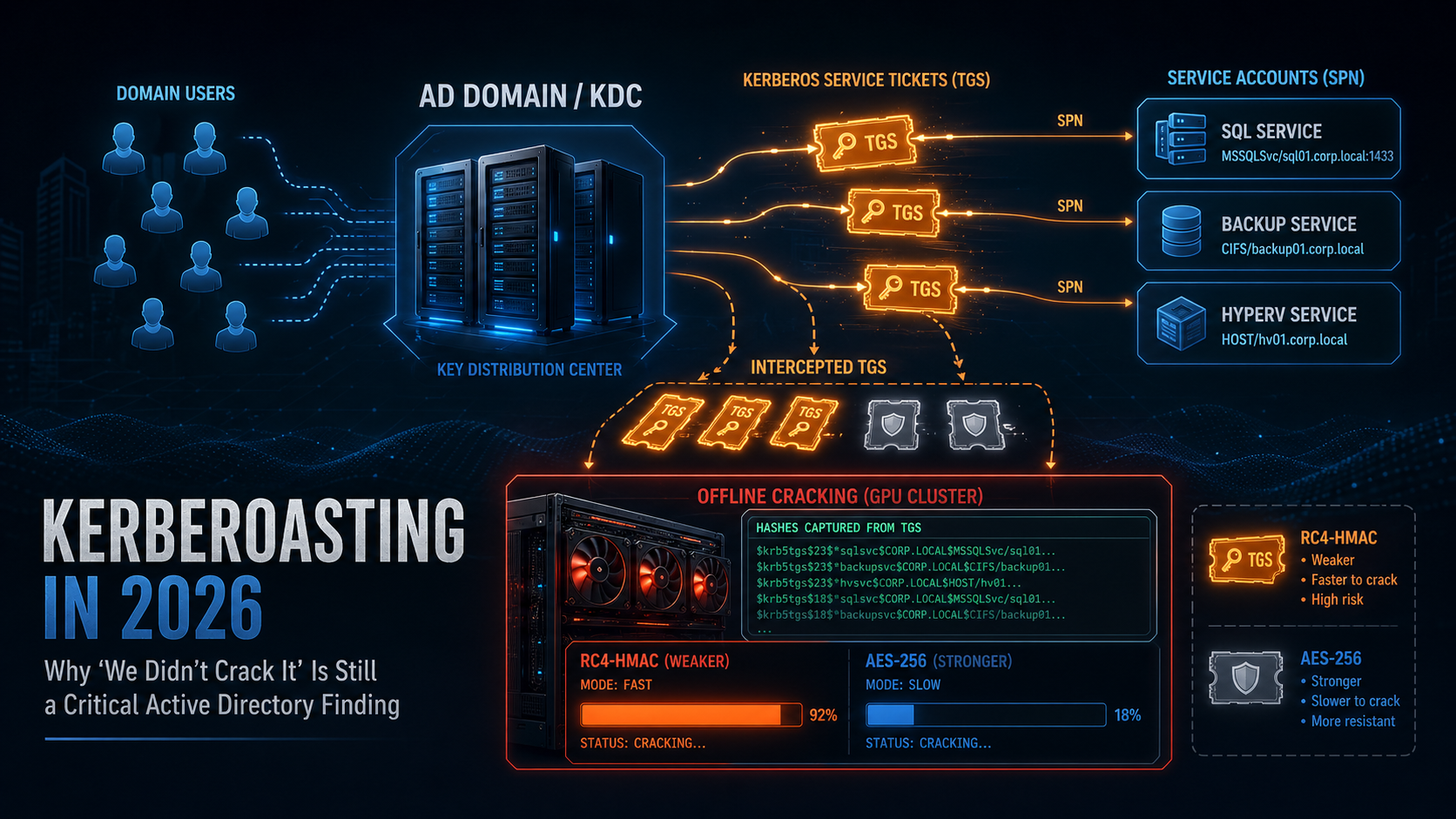 Kerberoasting in 2026: Why “We Didn’t Crack It” Is Still a Critical Active Directory Finding