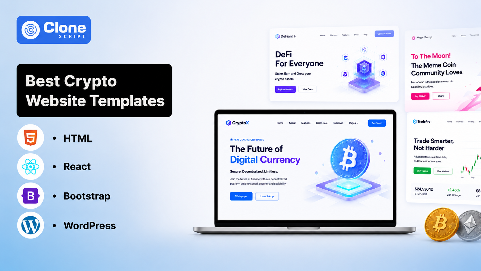 10 Crypto Website Templates That Eliminate Manual Coding From Your Workflow
