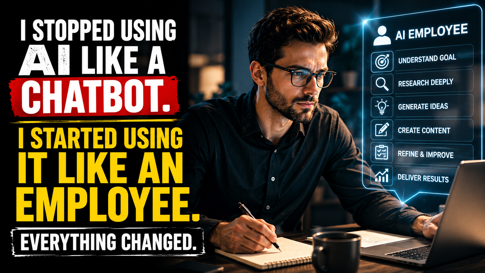 I Stopped Using AI Like a Chatbot. I Started Using It Like an Employee. Everything Changed.