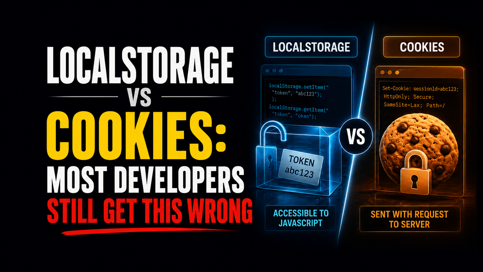 LocalStorage vs Cookies: Most Developers Still Get This Wrong