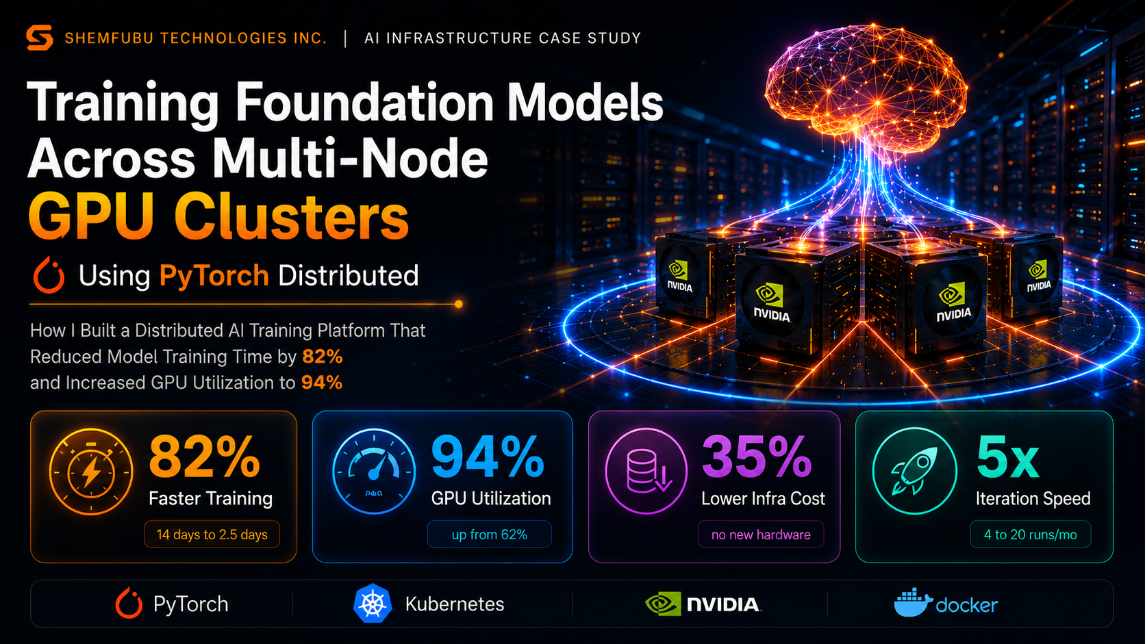 Training Foundation Models Across Multi-Node GPU Clusters Using PyTorch Distributed.