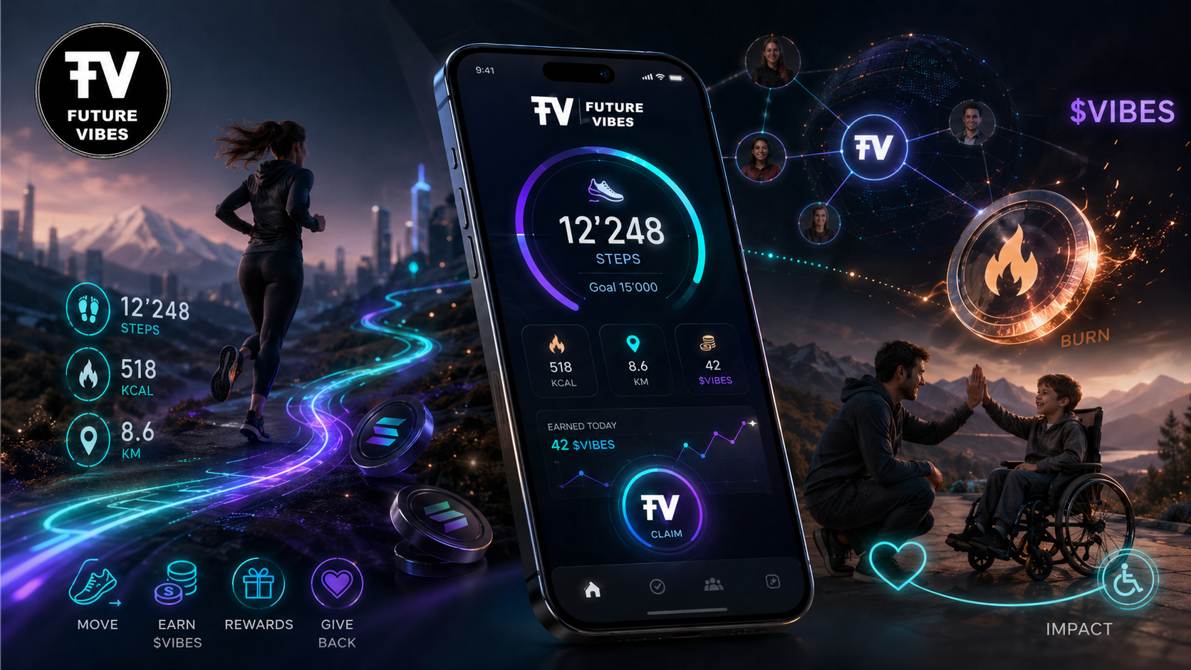 Milestone Reached: Vibes for Steps is Live — The ChariToken Reward System Just Got Real.