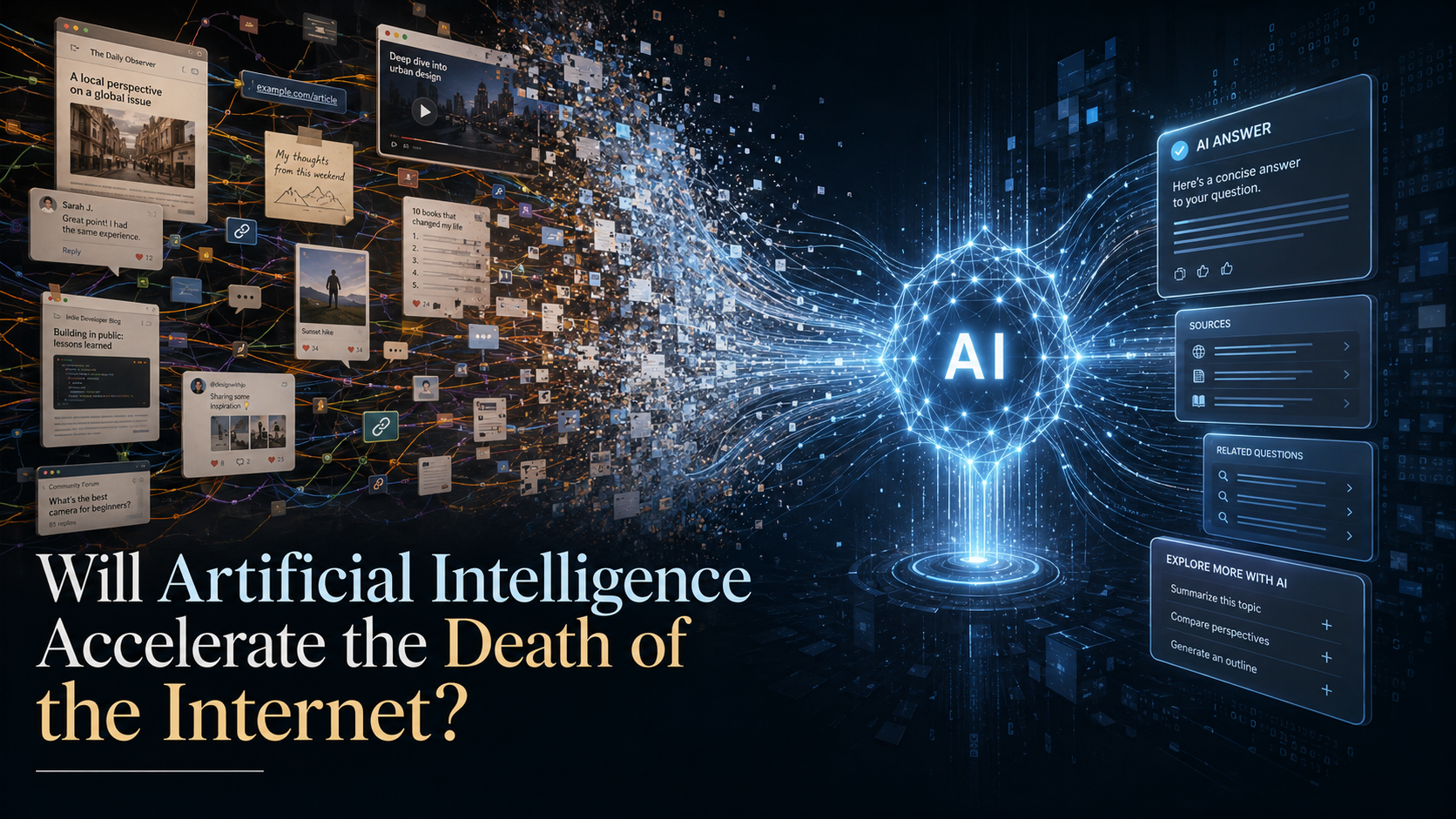 Will Artificial Intelligence Accelerate the Death of the Internet?
