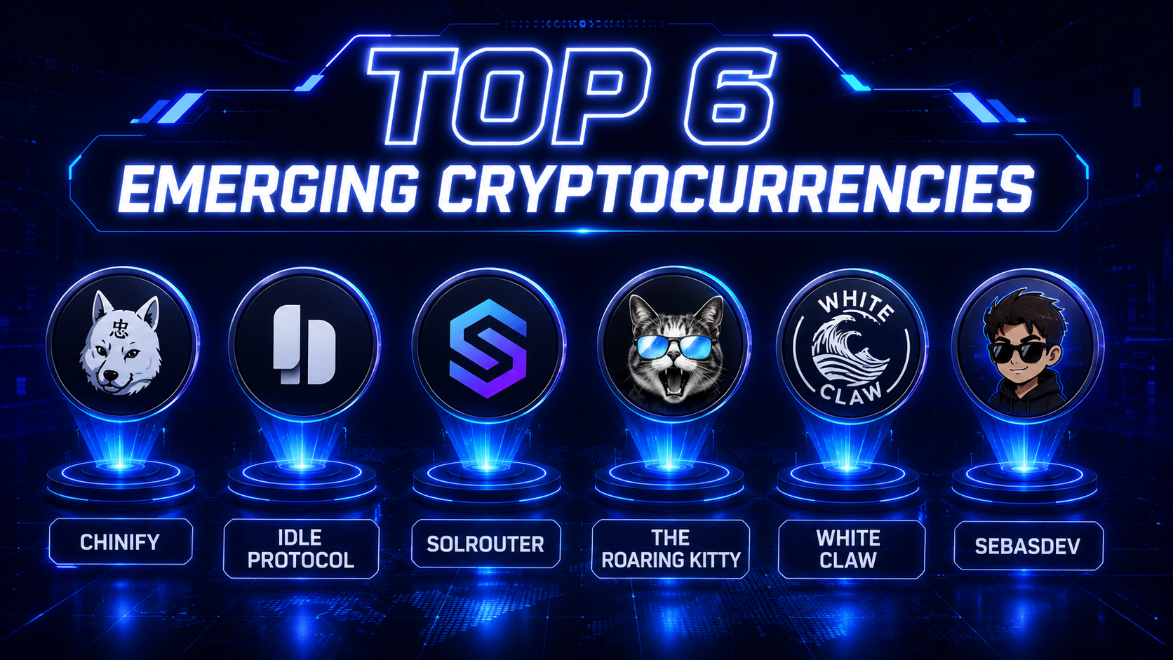 Top 6 emerging cryptocurrencies With High Growth Potential in 2026