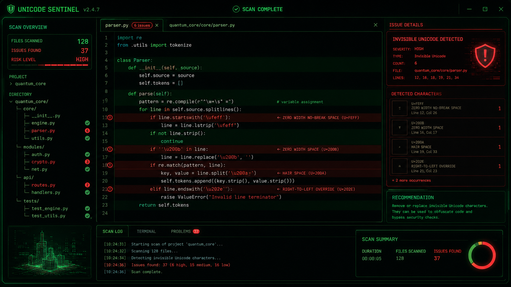 I Built a Desktop Scanner That Detects Hidden Threats in Python Code