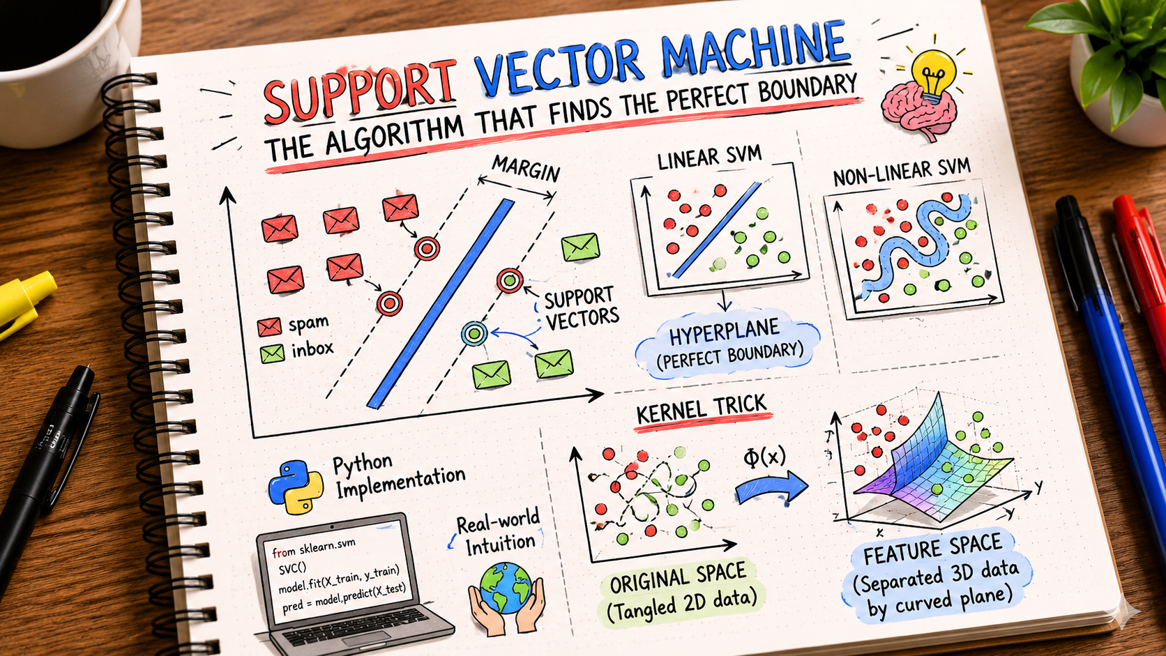 Support Vector Machine: The Algorithm That Finds the Perfect Boundary
