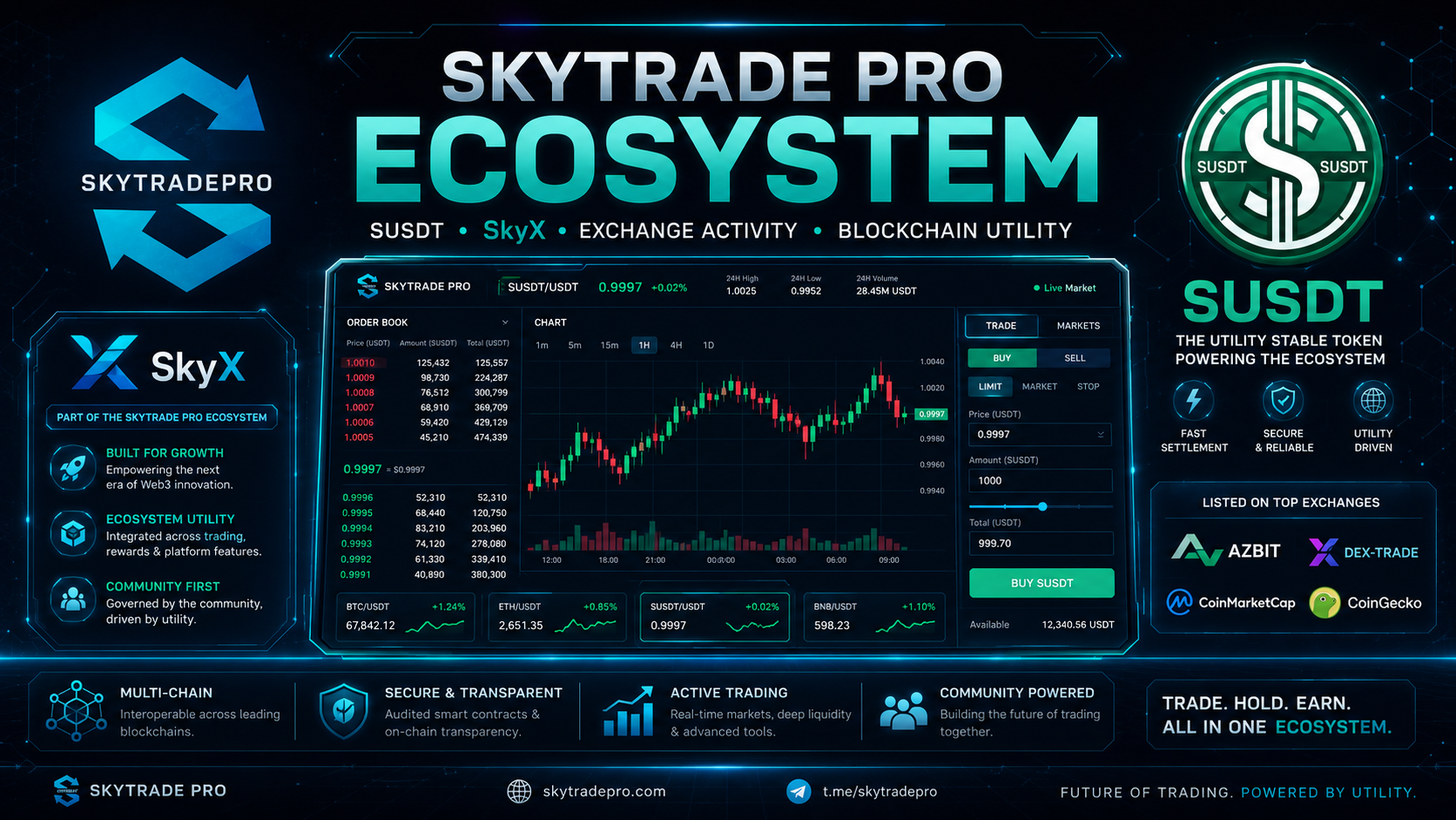 SkyTrade Pro is building more than a token — we are building an ecosystem.