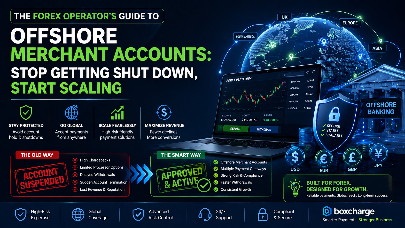 The Forex Operator’s Guide to Offshore Merchant Accounts: Stop Getting Shut Down, Start Scaling