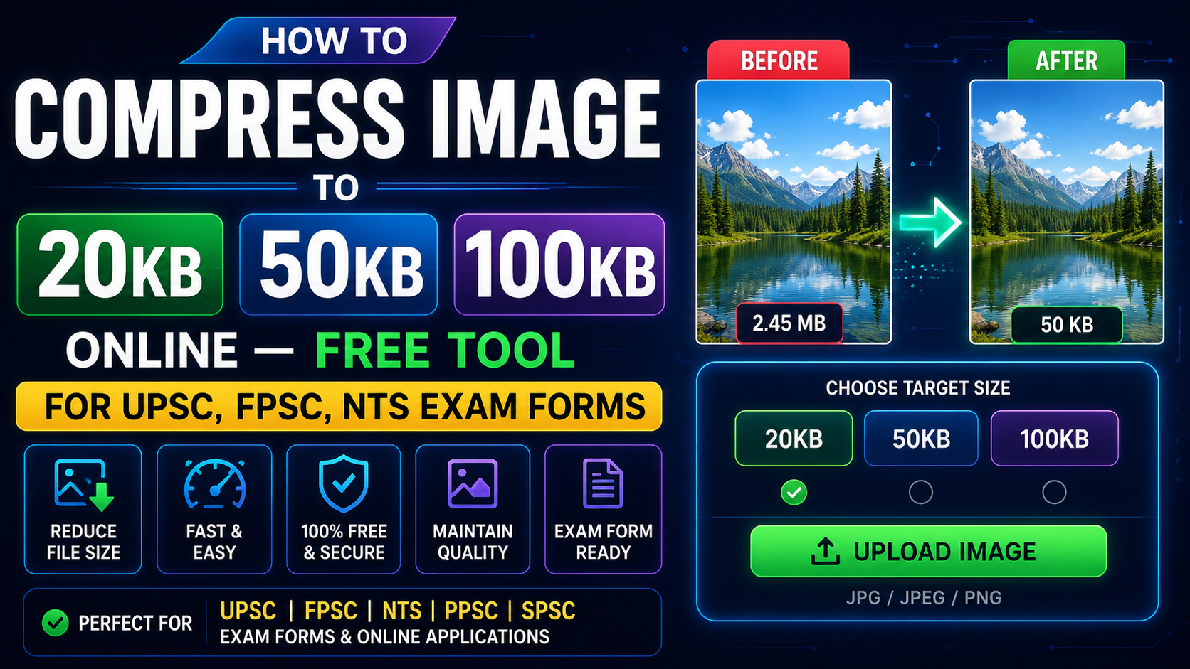 I Built a Free Image Compressor That Actually Hits 20KB — Here’s Why Every Other Tool Gets It Wrong