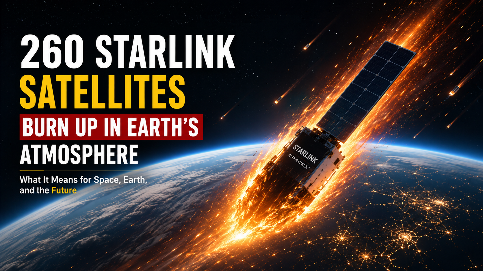 260 Starlink Satellites Burn Up in Earth’s Atmosphere: What It Means f