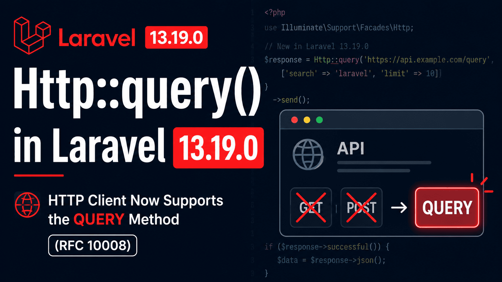 Http::query() in Laravel 13.19.0: The HTTP Client Now Supports the QUERY Method (RFC 10008)
