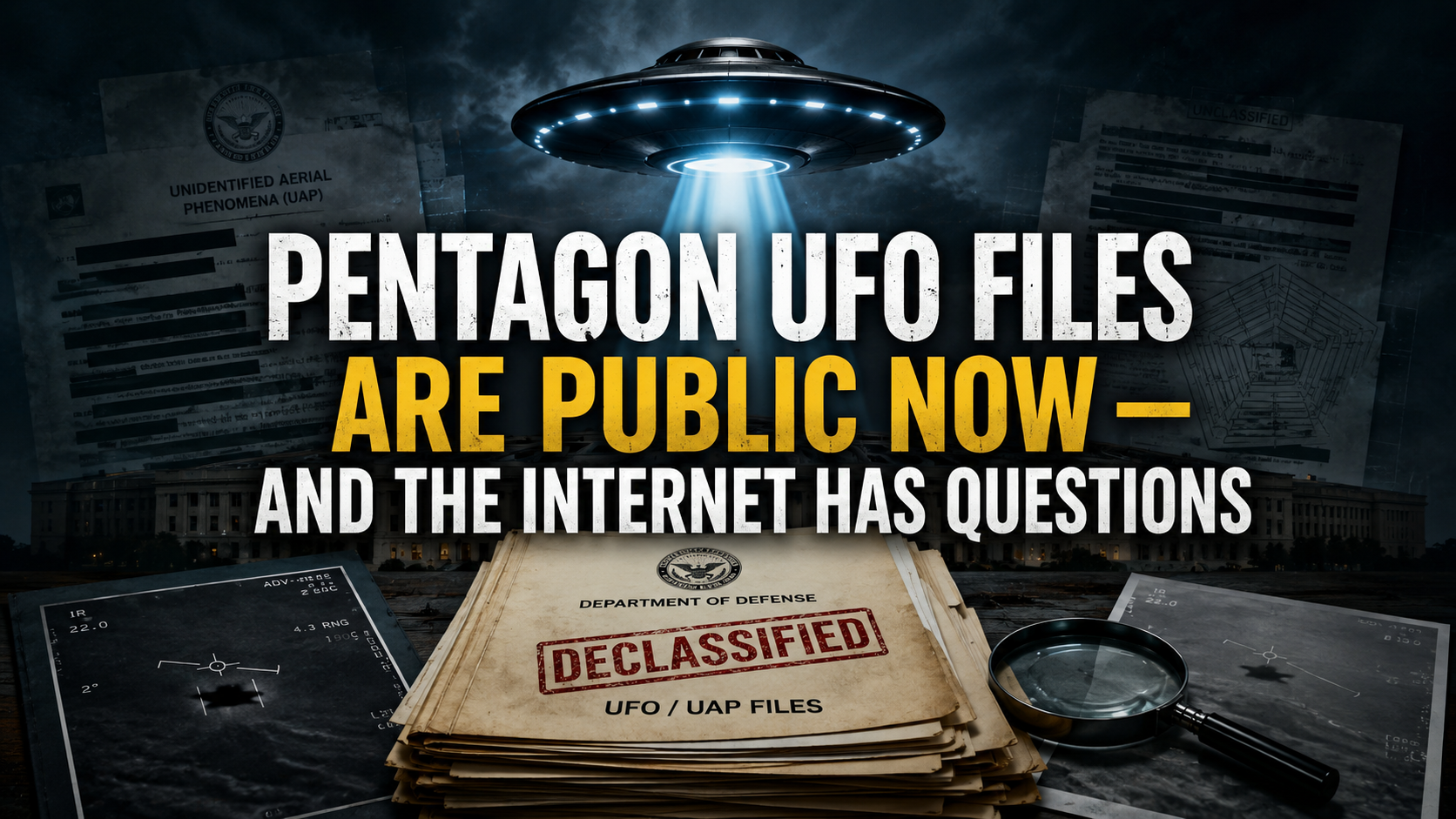 Pentagon UFO Files Are Public Now — and the Internet Has Questions
