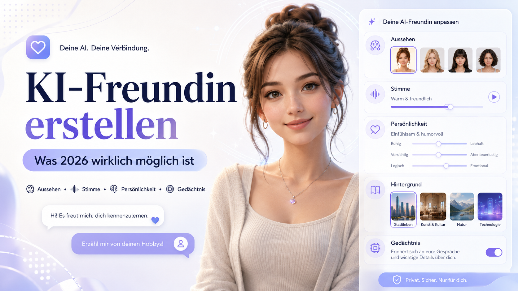 KI-Freundin erstellen: Was 2026 wirklich möglich ist