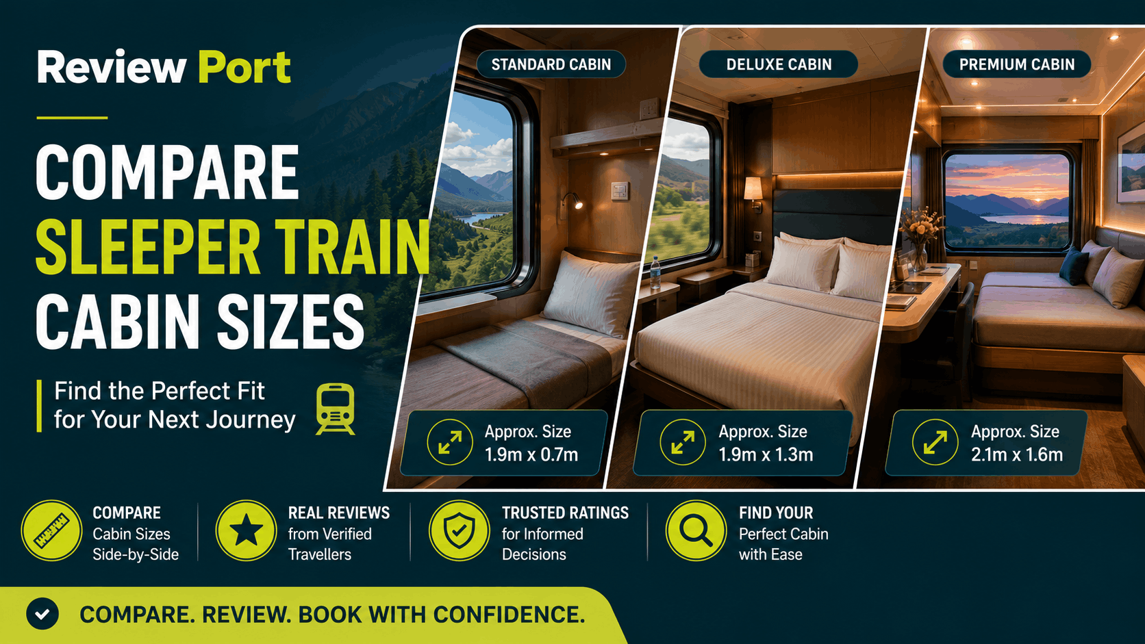 Compare sleeper train cabin sizes on Review Port Compare sleeper train cabin sizes on Review Port