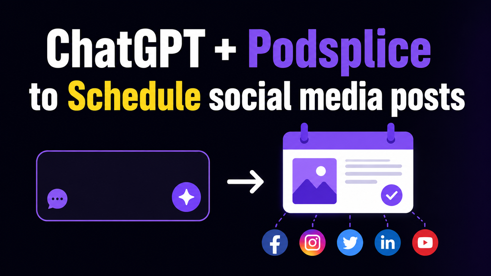 How to Schedule Social Media Posts from ChatGPT Using Podsplice
