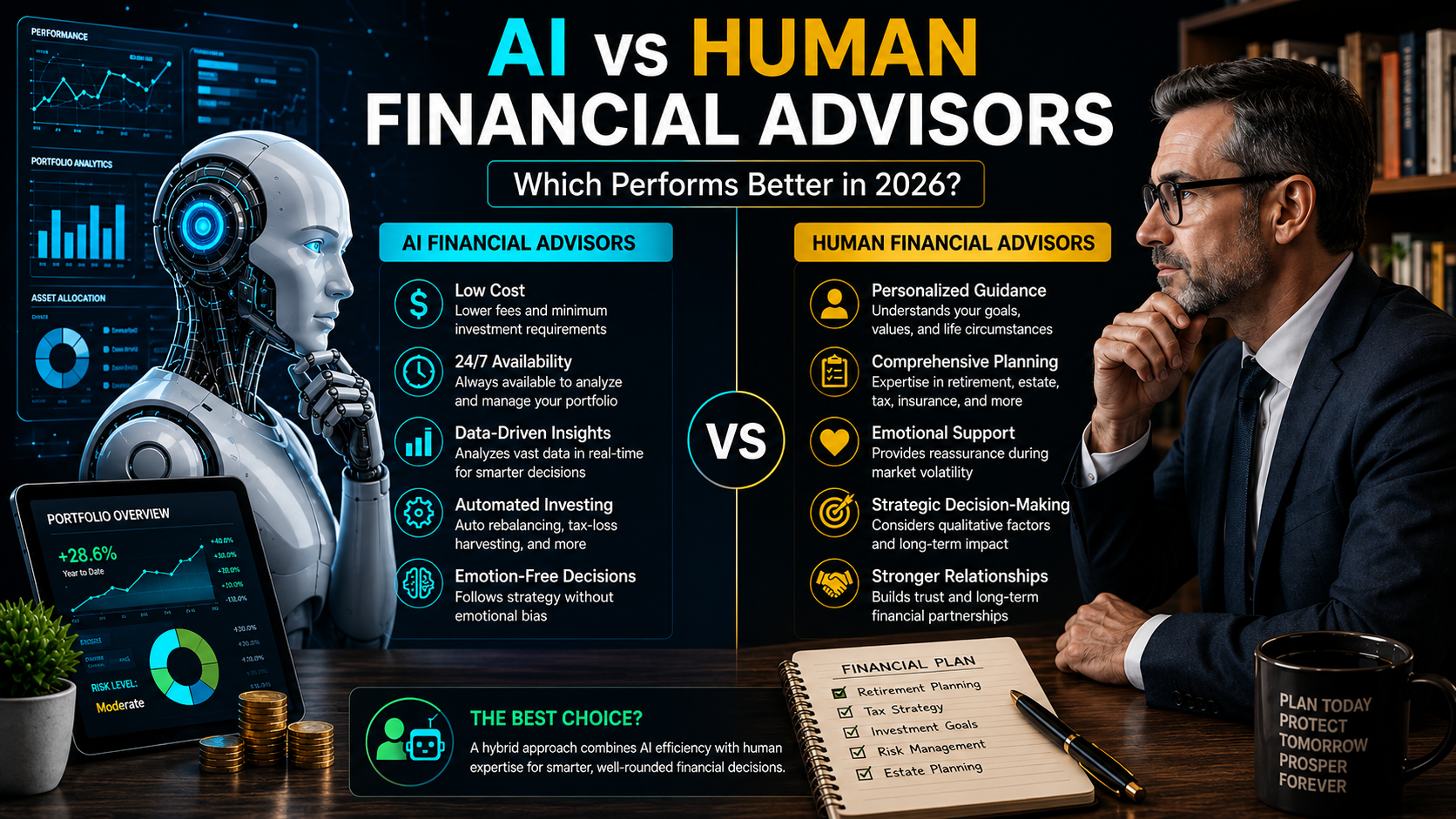 AI vs Human Financial Advisors: Which Performs Better in 2026?