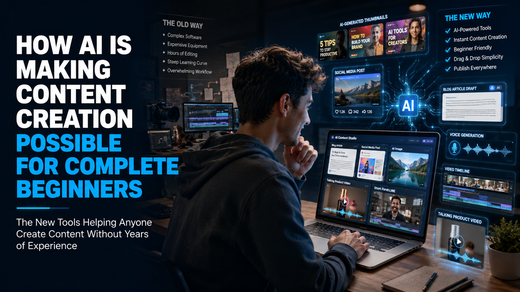How AI Is Making Content Creation Possible for Complete Beginners