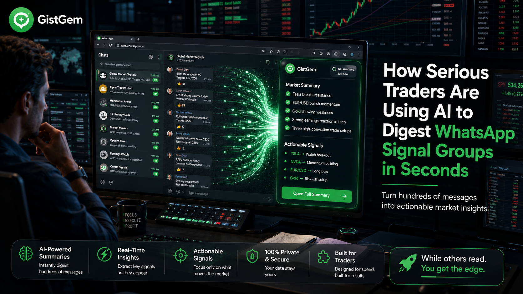 How Serious Traders Are Using AI to Digest WhatsApp Signal Groups in Seconds