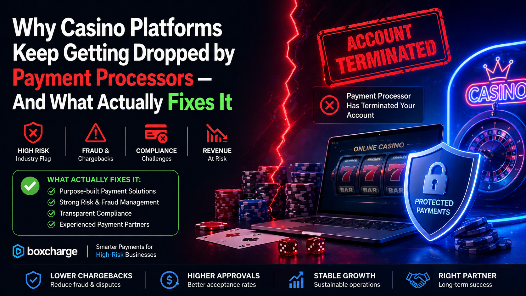 Why Casino Platforms Keep Getting Dropped by Payment Processors — And What Actually Fixes It