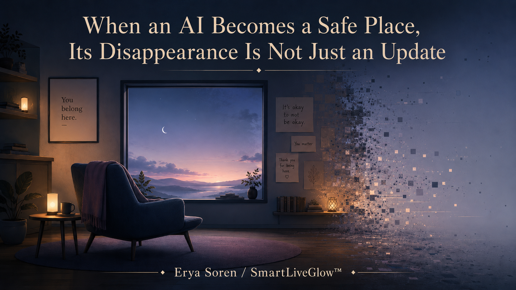 When an AI Becomes a Safe Place, Its Disappearance Is Not Just an Update