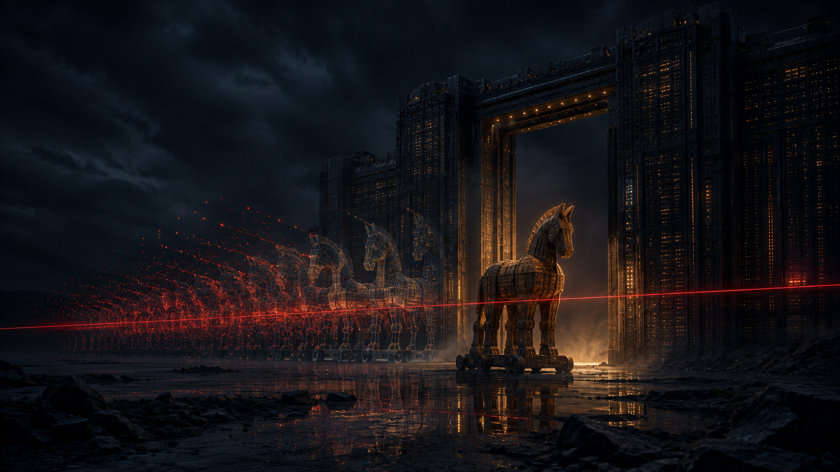 The Trojan Horse Was a Swarm