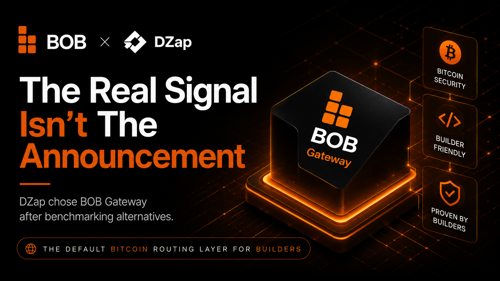 The DZap Integration Proves Something Important About Where BOB Gateway Is Heading