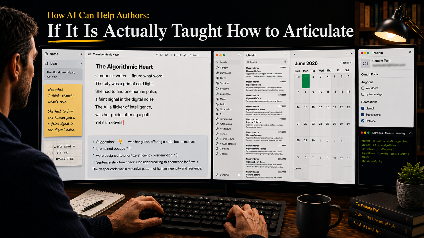 How AI Can Help Authors: If It Is Actually Taught How to Articulate