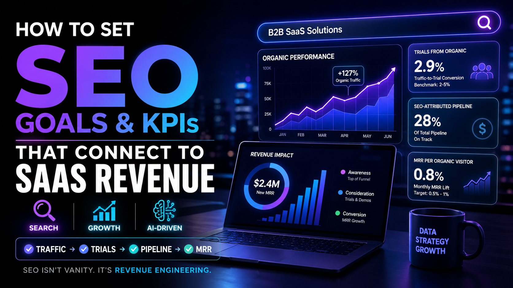 How to set SEO goals and KPIs that connect to SaaS revenue