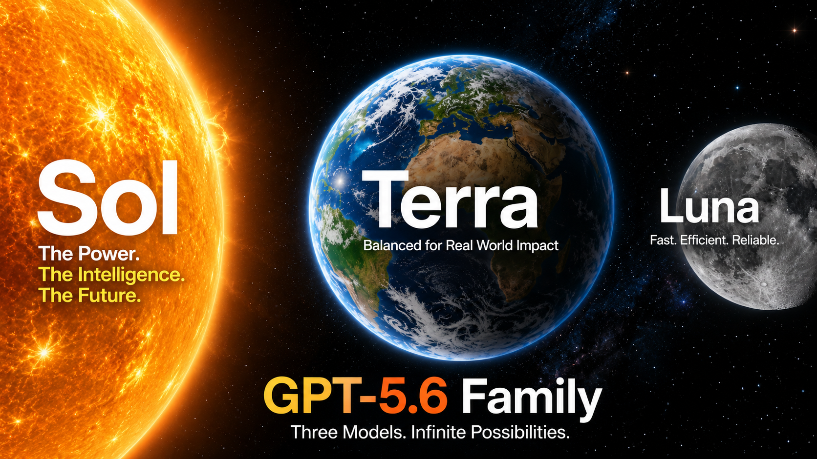Meet Sol, Terra, and Luna: OpenAI’s New AI Family