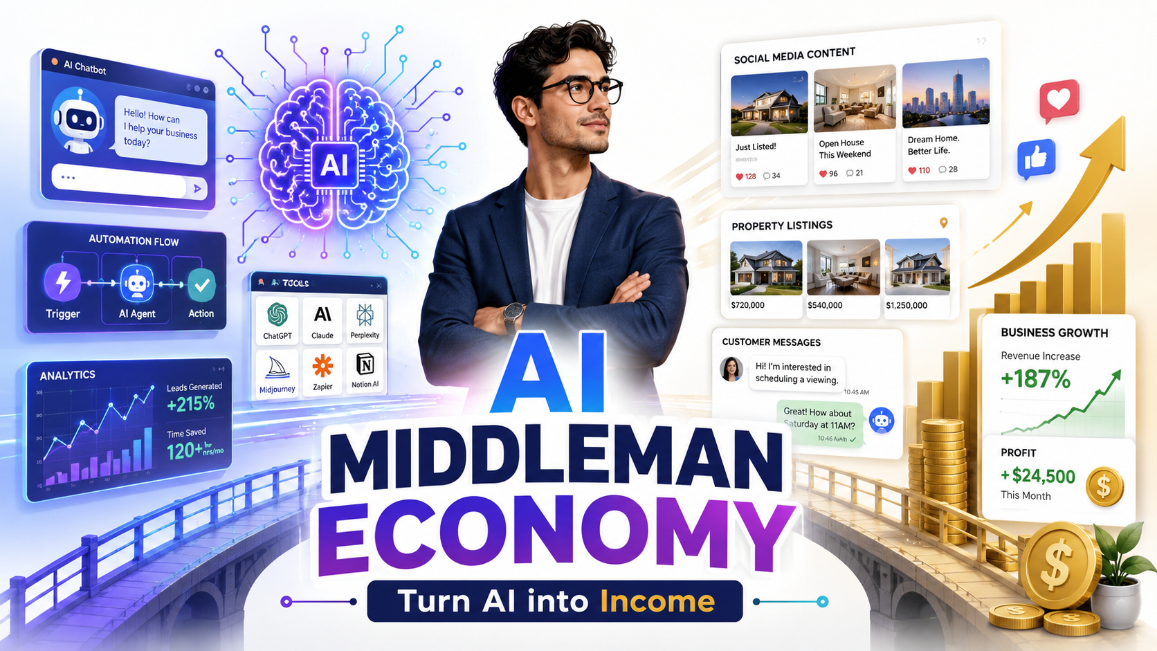 The AI Middleman Economy: How Normal People Can Turn AI Tools Into Real Business Results