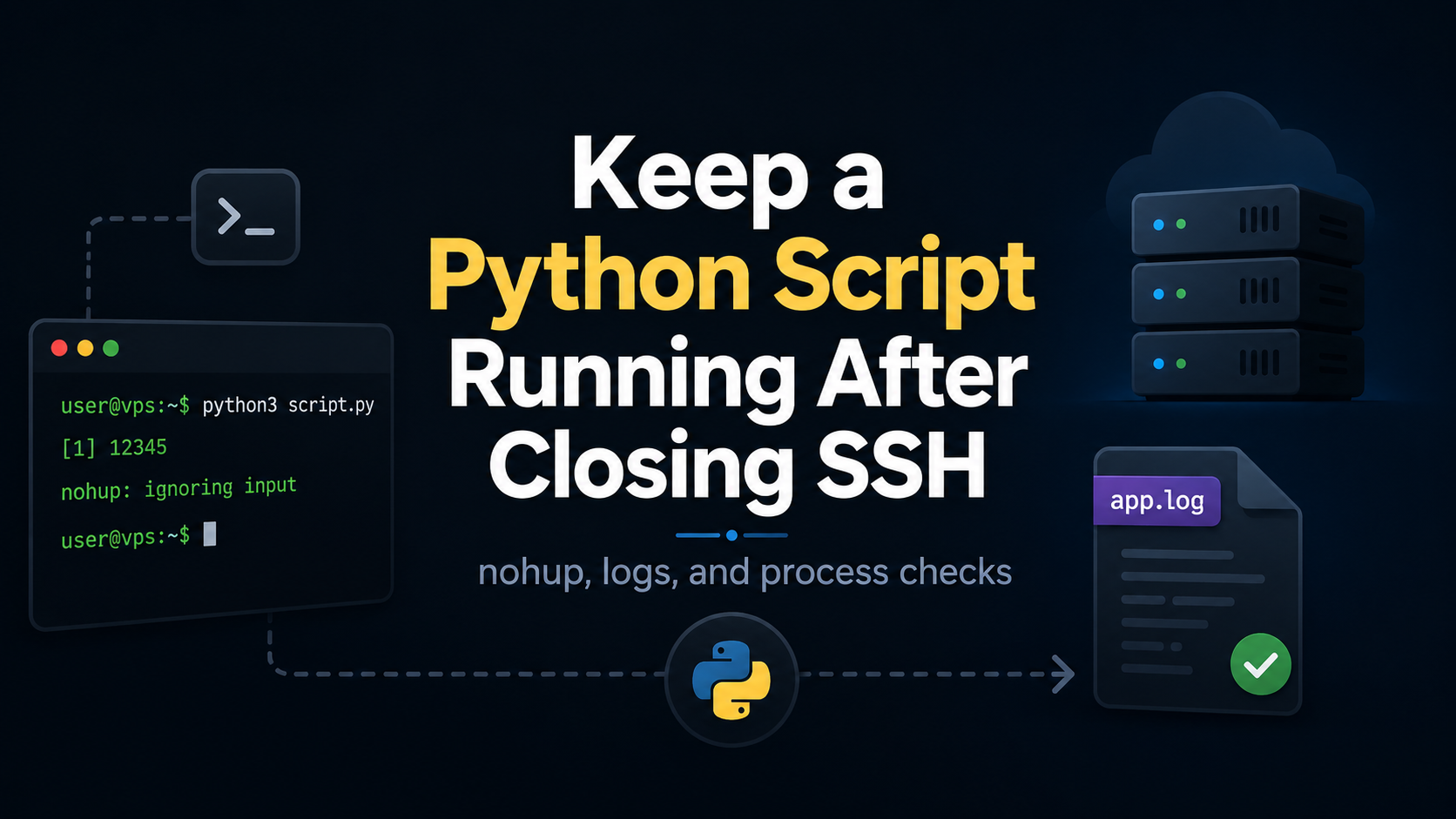 How to Keep a Python Script Running After Closing SSH