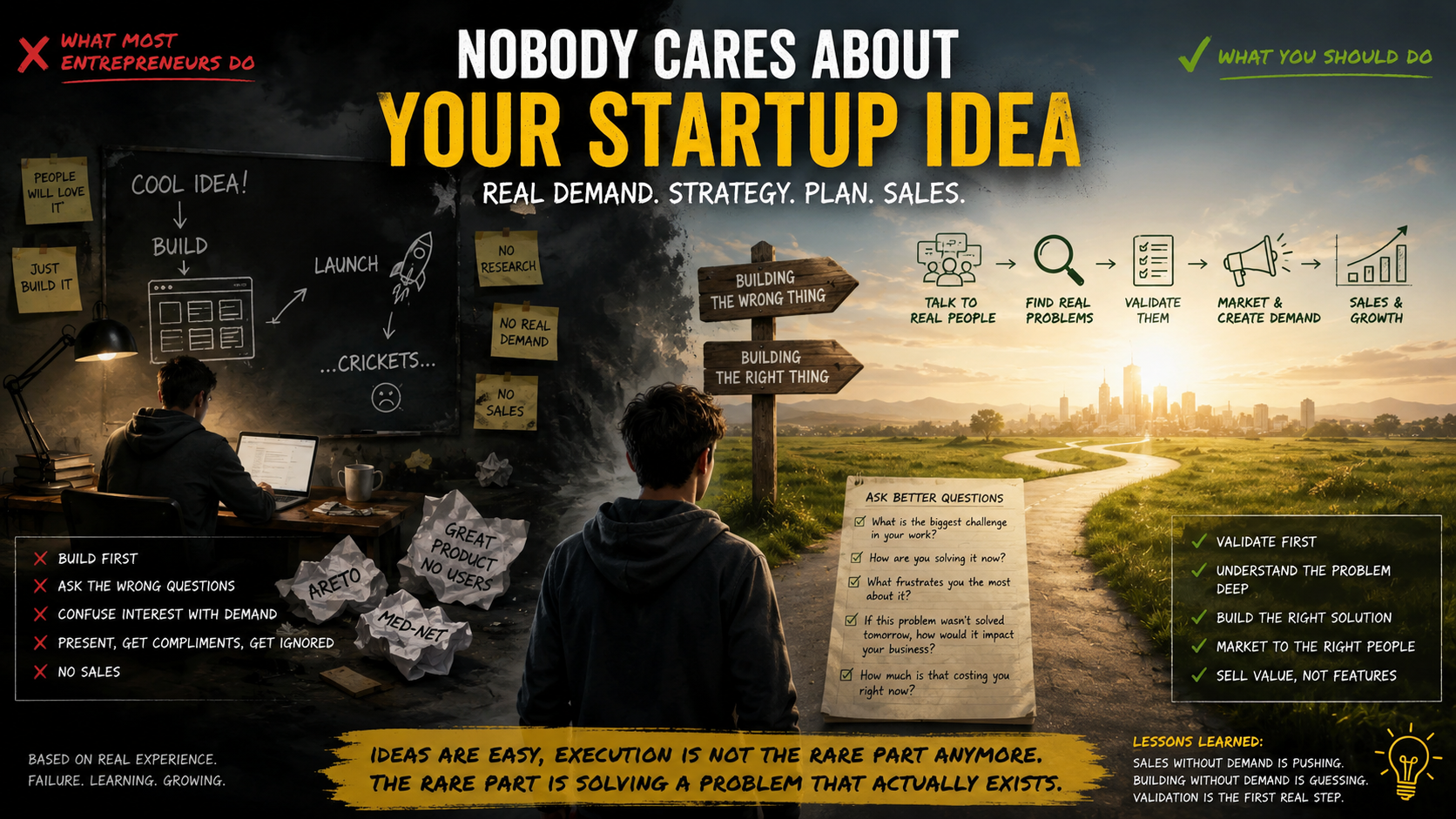 Nobody cares about your startup idea.