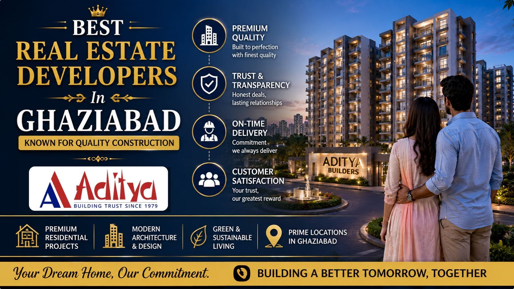 Experience Quality, Trust, And Innovation With Aditya Builders In Ghaziabad