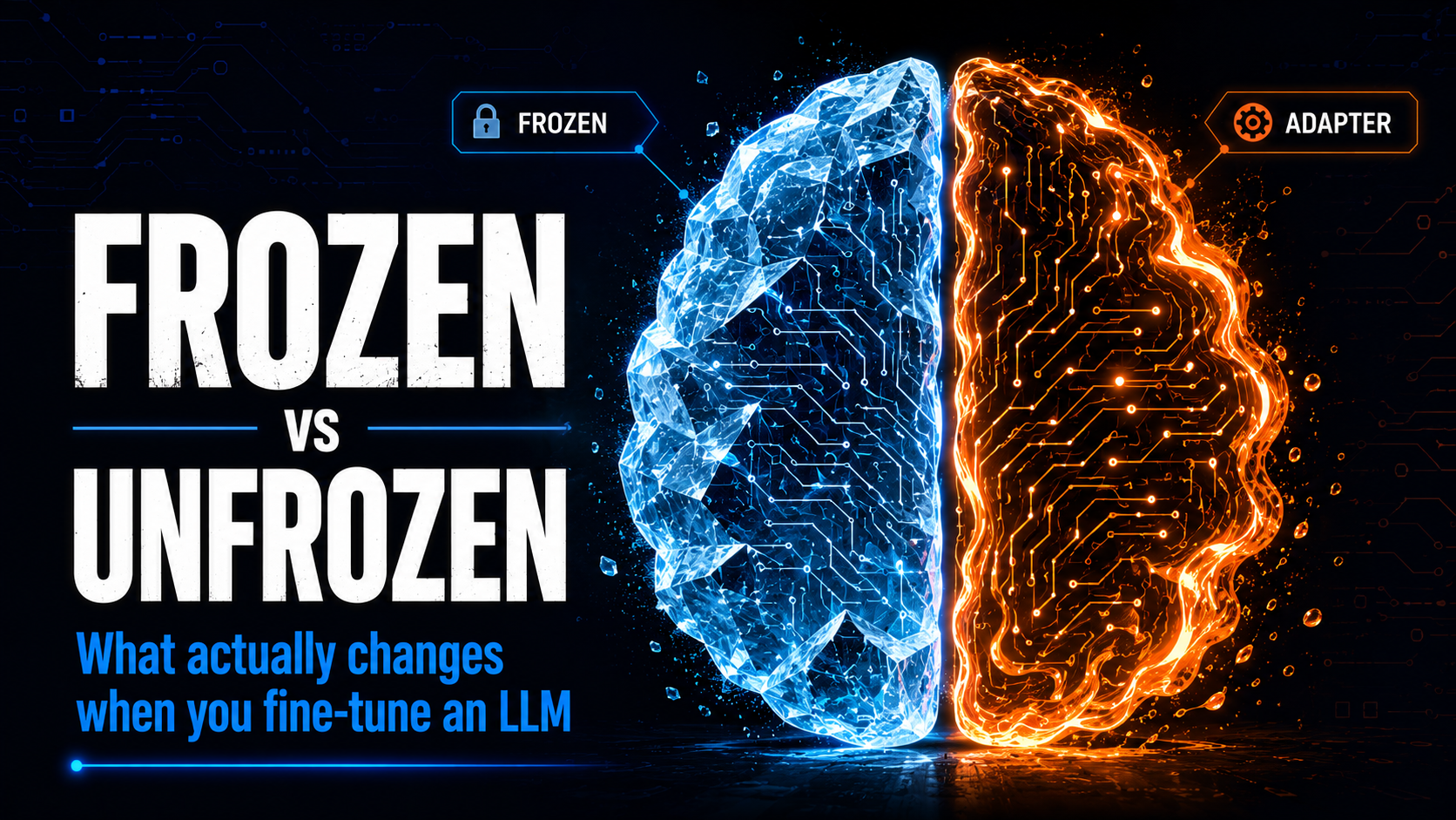 Frozen vs Unfrozen Weights: What Adapters Actually Are in LoRA and QLoRA